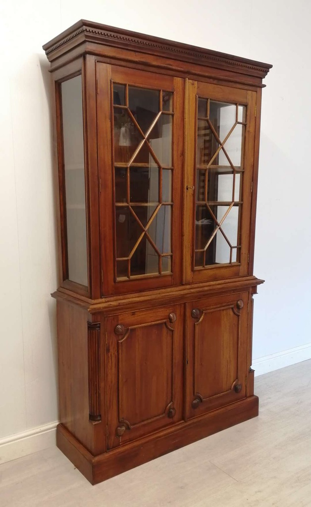 Dark wood deals display unit